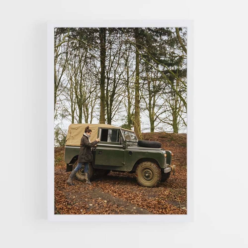 Poster Aventurier au Volant – affiche Land Rover (vue 3)